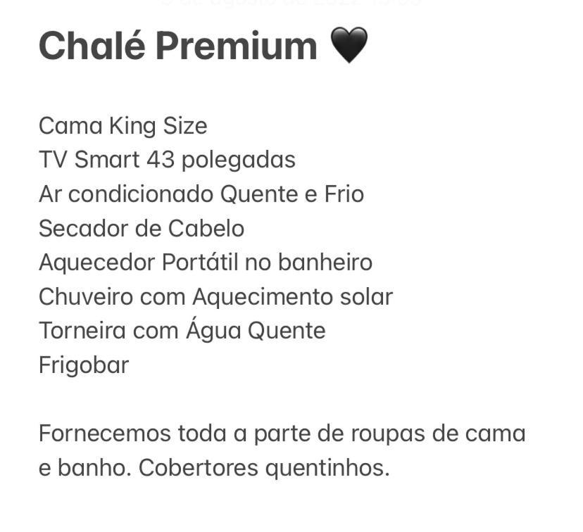 Aconchego Do Sereno Exclusive Chales Urubici Exteriér fotografie