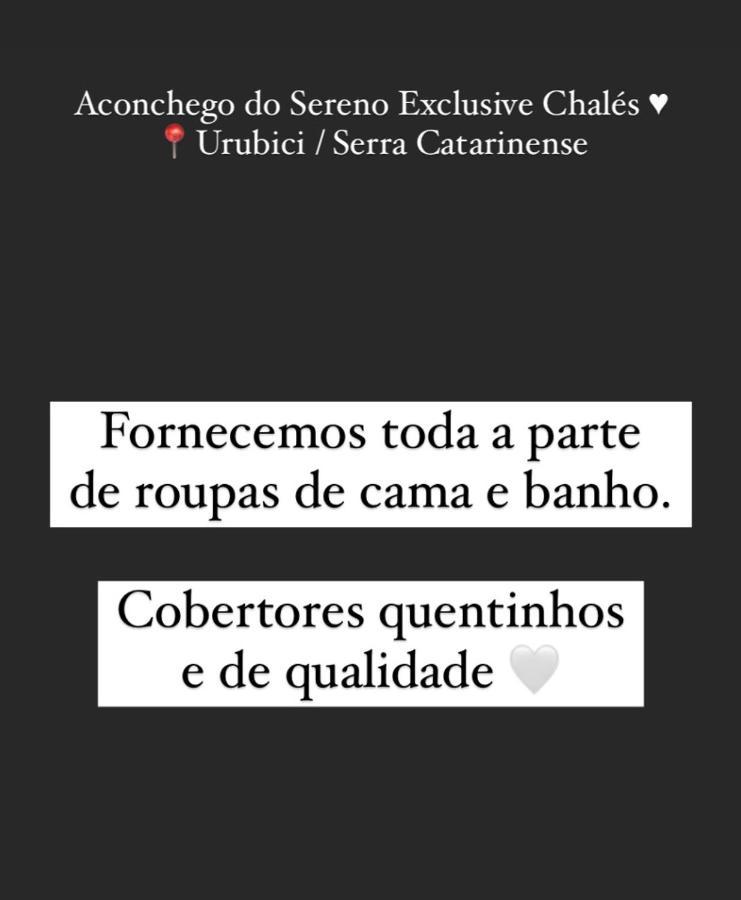 Aconchego Do Sereno Exclusive Chales Urubici Exteriér fotografie